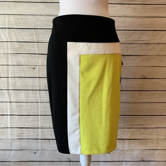 Merona Color Ebony Block Pencil Skirt Size 6 - Picture 1 of 7